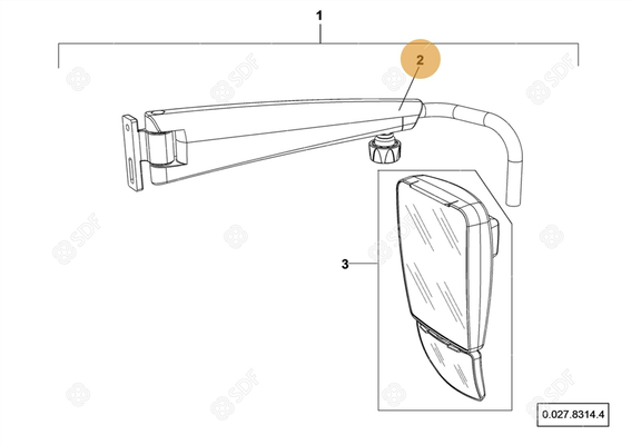 Pièces agricoles - Cabine et structure - Supporto - DX