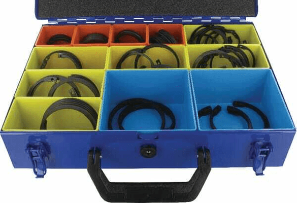 Pièces agricoles - Fasteners - Assortiment 95 circlips Int GM