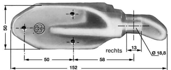 Pièces agricoles - Pièce divers - Gond de charnière gauche