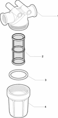 Pièces agricoles - Pièce Pulvérisateur - Filtre de pression 55l 1/2"