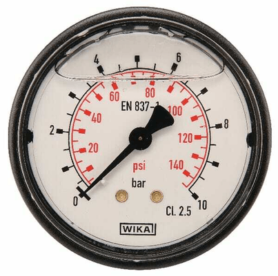 Pièces agricoles - Hydraulique - Manomètre Ø63 0-10bar ¼" ar.