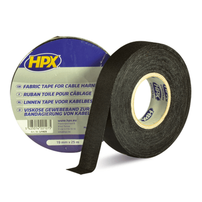Pièces Quad & Motos - Outillage - Ruban adhésif toile HPX noir 19mm x 25m