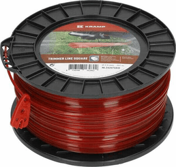 Pièces agricoles - Jardin et forêt pièce adaptable - Fil de coupe Ø 2.4mm 207m carré rouge Kramp