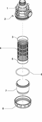 Pièces agricoles - Pièce Pulvérisateur - Filtre d'asp. 1 1/2" 100-160 l/min