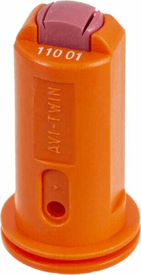 Pièces agricoles - Pièce Pulvérisateur - Buse à double injection d'air AVI TWIN 110° 1 orange céramique Albuz