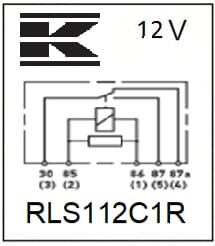 Pièces agricoles - Eclairage - Micro relais 12V, 20A/35A, avec résistance