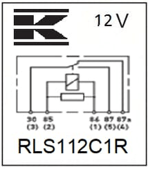 Pièces agricoles - Eclairage - Micro relais 12V, 20A/35A, avec résistance