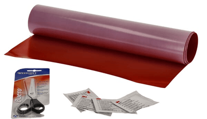 Pièces agricoles - Pièce divers - Kit de réparation de bâche Rouge 400x1000 mm