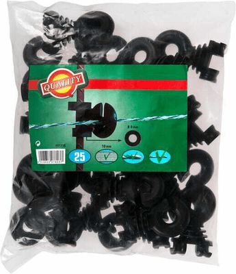 Pièces agricoles - Cloture,Jardin & Sylviculture - Clip isolateur compl. rond 25p