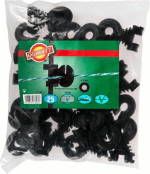 Pièces agricoles - Cloture,Jardin & Sylviculture - Clip isolateur compl. rond 25p