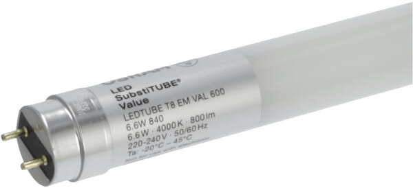Pièces agricoles - Electricité - Tube LED EM 6.6W 840 G13 600mm