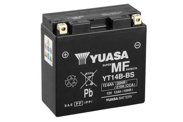 Pièces Quad & Motos - Electrique - Batterie YUASA sans entretien avec pack acide - YT14B-BS