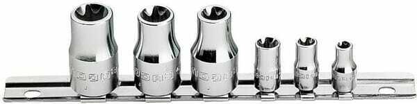 Outils - Outils divers - Jeu de 6 douilles 1/4 torx