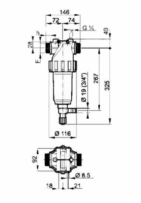 Pièces agricoles - Pièce Pulvérisateur - Filtre autonettoyant 1 1/2"