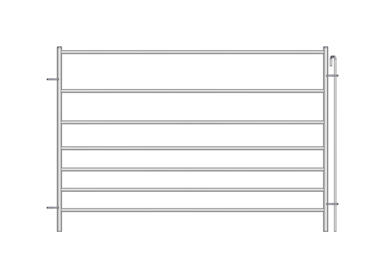 Materiels - Accessoires 100Kg-200Kg - PACK DE 12 CLAIES OVIN 7 LISSES H.1M L.1.50M