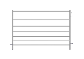 Materiels - Accessoires 100Kg-200Kg - PACK DE 12 CLAIES OVIN 7 LISSES H.1M L.1.50M