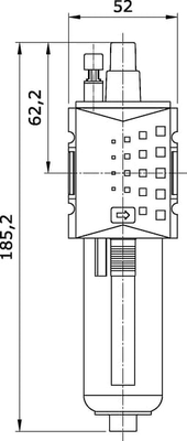 Pièces agricoles - Pièce pneumatique - Lubrificateur d'air comp. 3/8"