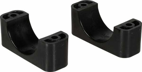 Pièces agricoles - Hydraulique - Demi-coq.noire lisse A6 50,8mm