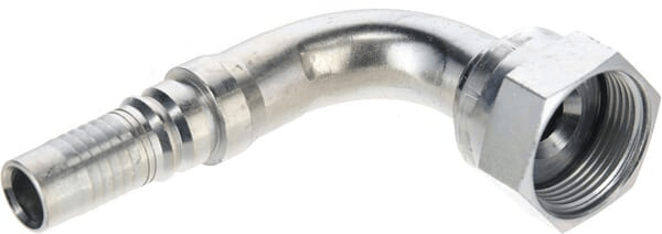 Pièces agricoles - Hydraulique - Raccord à sertir 4SH-DN20-1,7/16" ORFS-90°