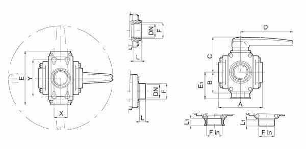 Pièces agricoles - Pièce Pulvérisateur - Ball valve