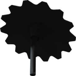 Pièces agricoles - Pièce divers - Traceur + disque dentelé Ø450 court cp