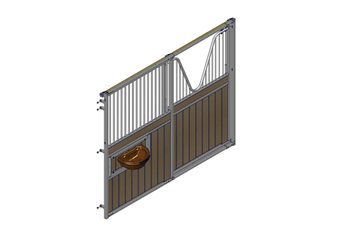 Accessoires et options matériel  - Matériel d'élevage - autre - FACADE CHAMEROLLES COL DE CYGNE RESINE L.3M