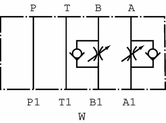 Pièces agricoles - Hydraulique - Clapet antiretour étrangl. NG6