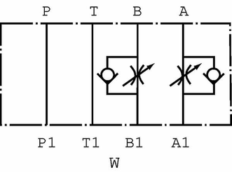 Pièces agricoles - Hydraulique - Clapet antiretour étrangl. NG6