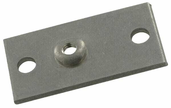 Pièces agricoles - Hydraulique - Plaque à visser inox Gr.0 0