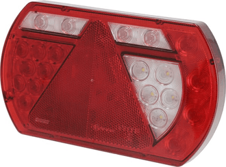 Pièces agricoles - Eclairage - Feu arrière droit multifonction à LED, SMART, 12 V, 236x140x24,3 mm, Baïonnette 5 broches, Kramp