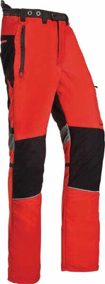 Vêtements et protections - Vêtement  - Pantalon anti-coupure, 3XL, 62, rouge-gris, SIP
