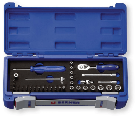 Outils - Outils divers - Coffret Smart-Box cliquet douilles 1/4" 34 pièces (par 1)