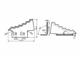Pièces agricoles - Fenaison & élevage - Section de désileuse D.