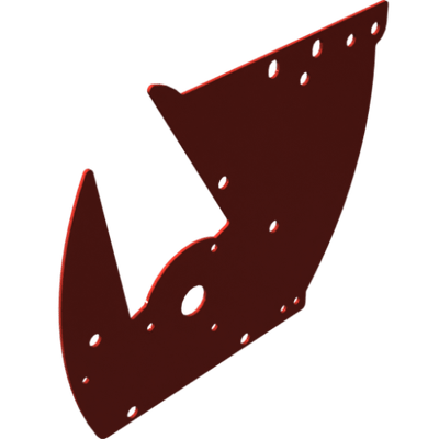 Pièces agricoles - Pièce divers - plaque de bride peinte