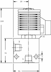 Pièces agricoles - Hydraulique - Valve 2/2 SVP08CDB 24VDC 3/8