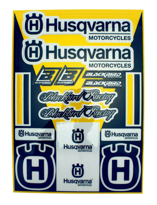 Pièces Quad & Motos - Equipement véhicule - Planche de stickers BLACKBIRD Husqvarna