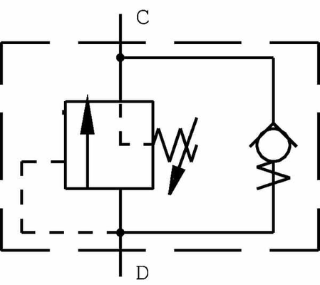 Pièces agricoles - Hydraulique - Clapet de séquence en acier 1/2"