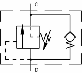Pièces agricoles - Hydraulique - Clapet de séquence en acier 1/2"