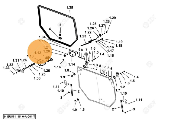 Pièces agricoles - Cabine et structure - WIPER MOTOR FL800