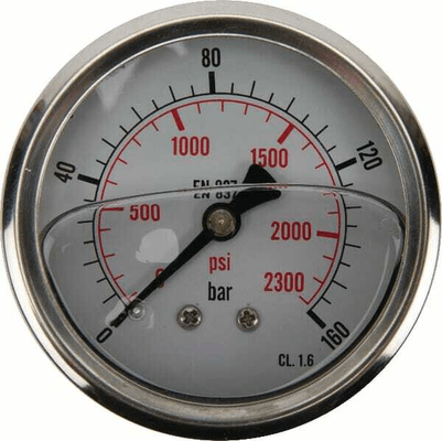 Pièces agricoles - Hydraulique - Manomètre D63 RA 0-160