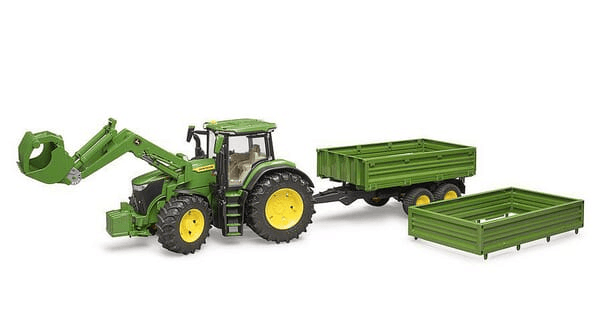 Loisirs - Jouets - John Deere 7R 350 avec chargeur frontal et remorque