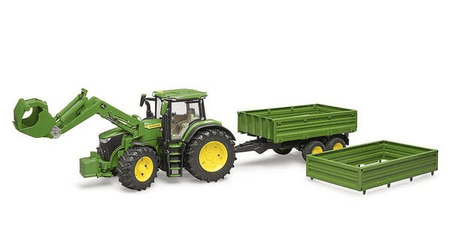 Loisirs - Jouets - John Deere 7R 350 avec chargeur frontal et remorque