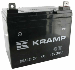 Pièces agricoles - Eclairage - Batterie 12V 32Ah fermée Kramp
