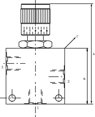 Pièces agricoles - Hydraulique - Régulateur de débit 3 voies