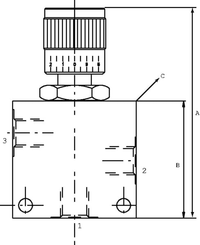 Pièces agricoles - Hydraulique - Régulateur de débit 3 voies
