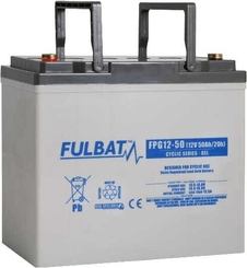 Pièces agricoles - Eclairage - Batterie GEL 12 V 50 Ah