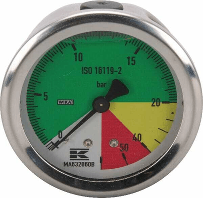 Pièces agricoles - Pièce Pulvérisateur - Manomètre 63mm 1/4" arrière