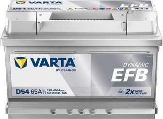 Pièces agricoles - Eclairage - Battery 12V 65Ah 650A D54 VARTA Dynamic EFB