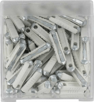 Pièces agricoles - Eclairage - Fusible stéatite 8A longueur 25mm blanc pack 100x iMaXX