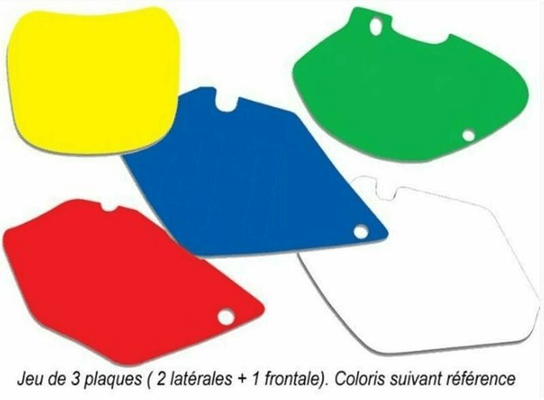 Pièces Quad & Motos - Pièces communes - Fonds de plaque BLACKBIRD noir KTM SX50